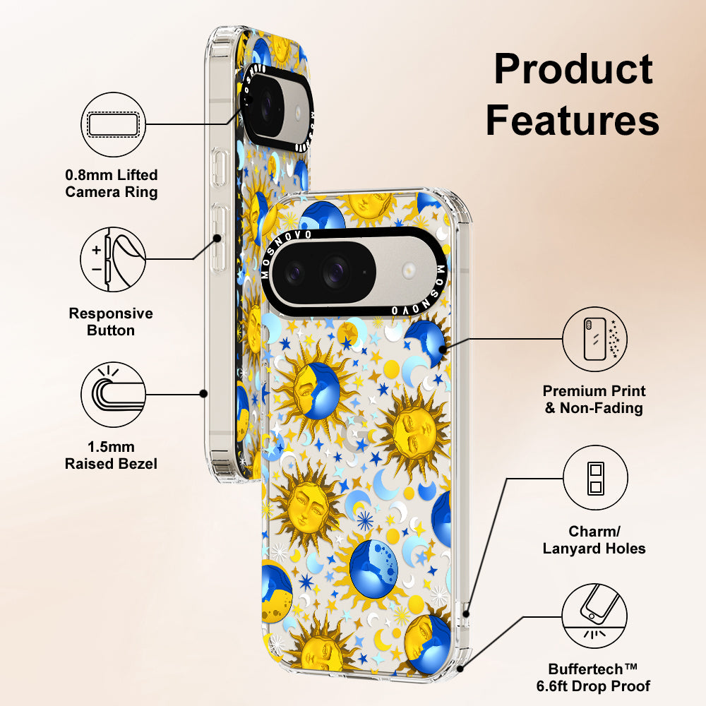 Celestial Sun Moon Phone Case - Google Pixel 9 Case