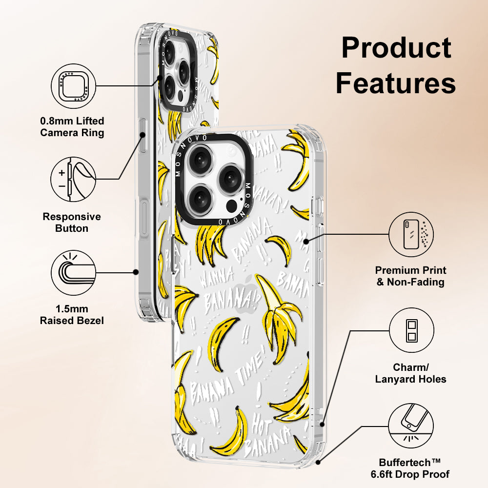 Banana Banana Phone Case - iPhone 16 Pro Max Case - MOSNOVO