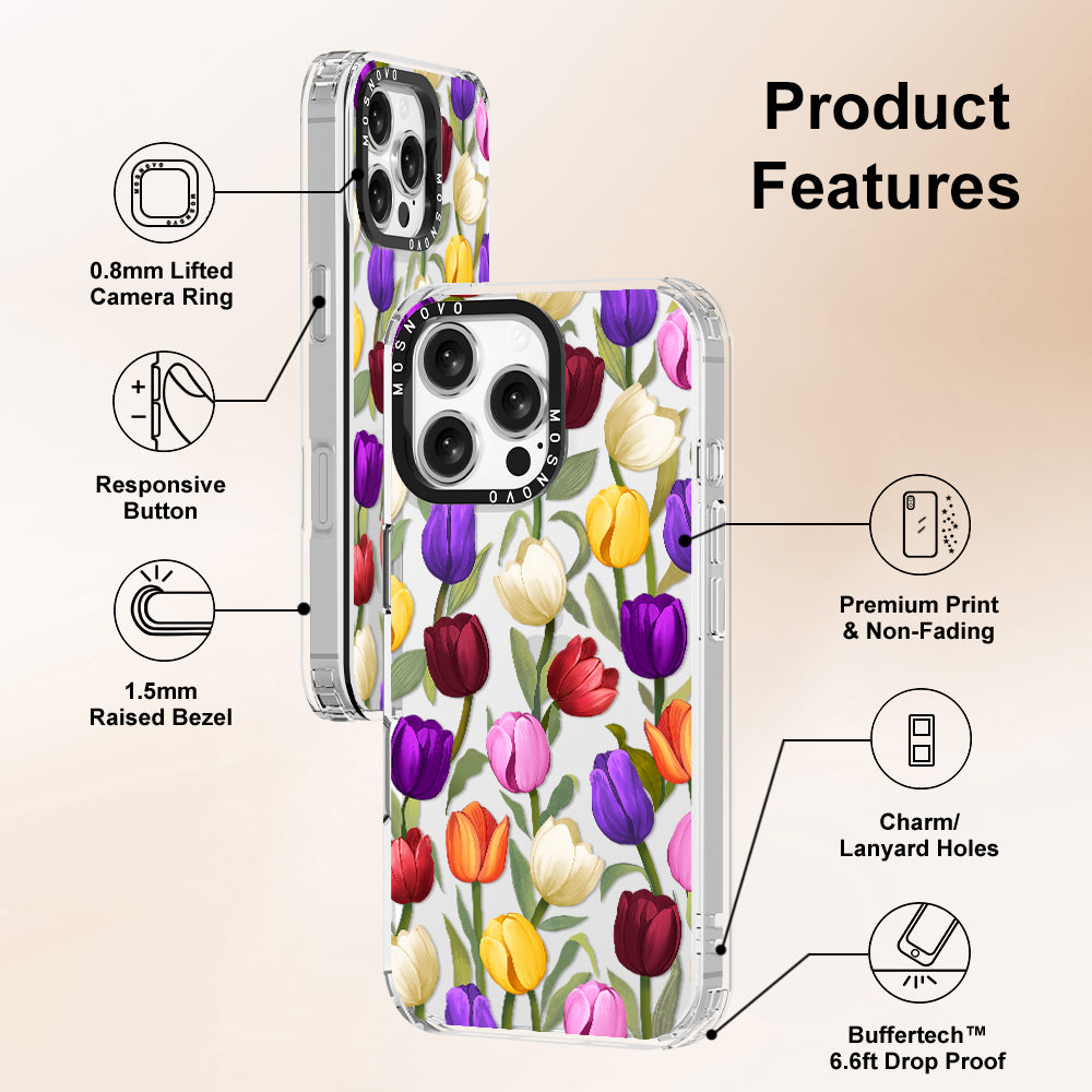 Tulip Phone Case - iPhone 16 Pro Max Case - MOSNOVO