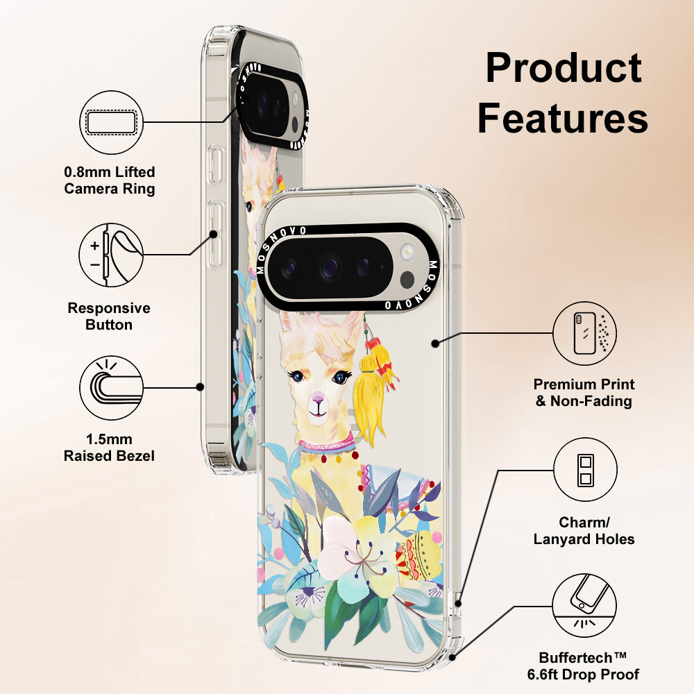 Boho Llama Phone Case - Google Pixel 9 Pro XL Case