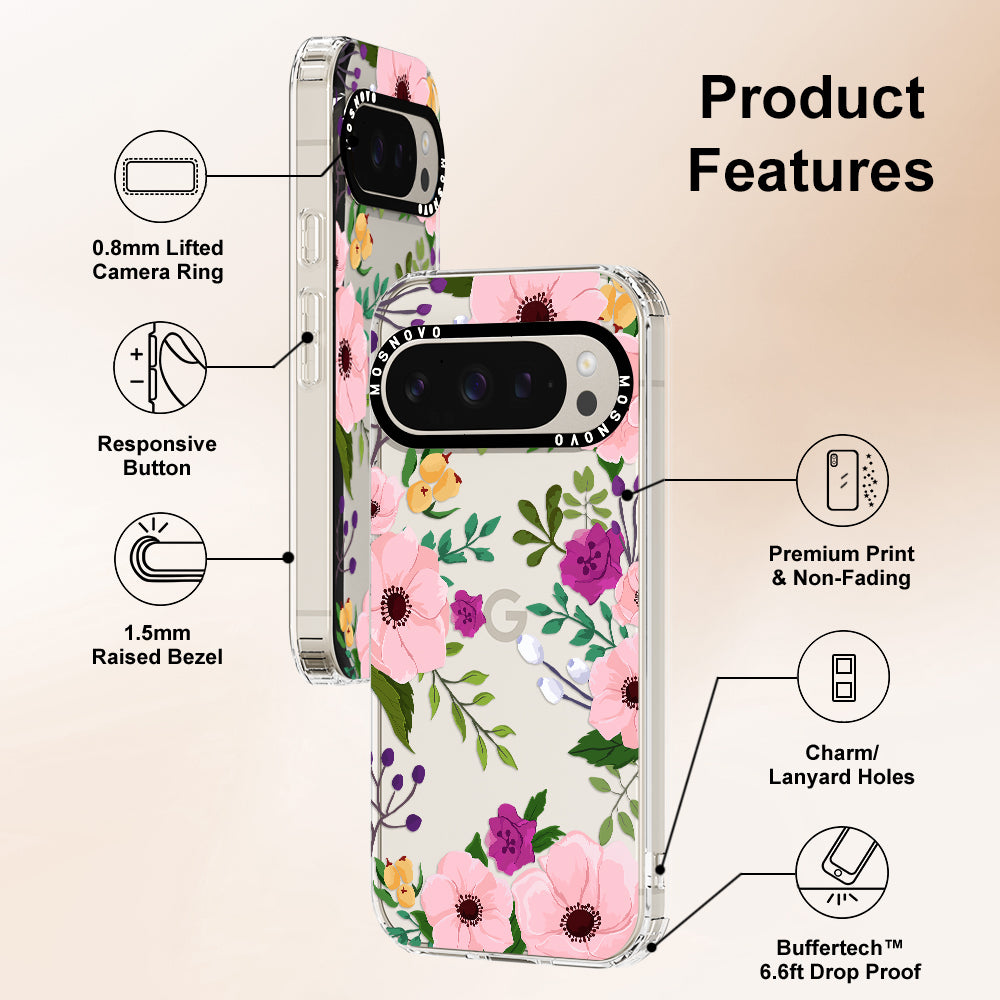 Watercolor Floral Phone Case - Google Pixel 9 Pro Case