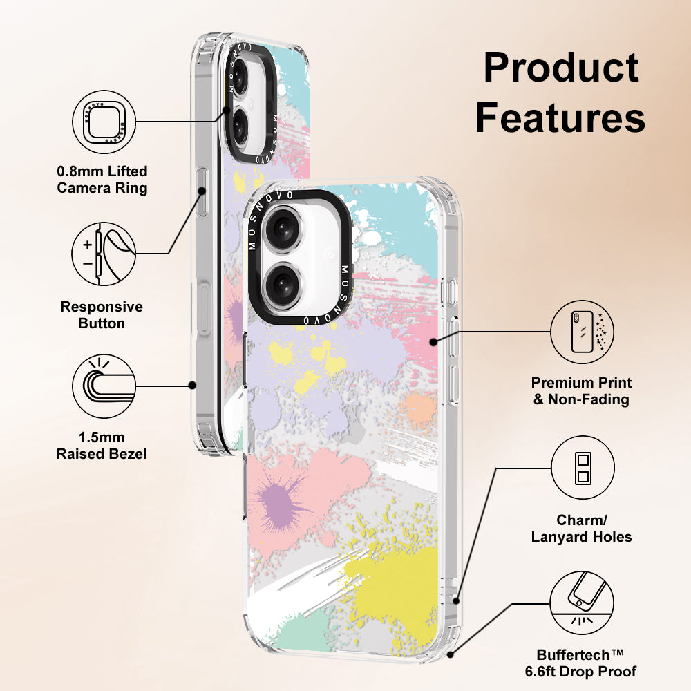 Splash Paint Phone Case - iPhone 16 Plus Case - MOSNOVO