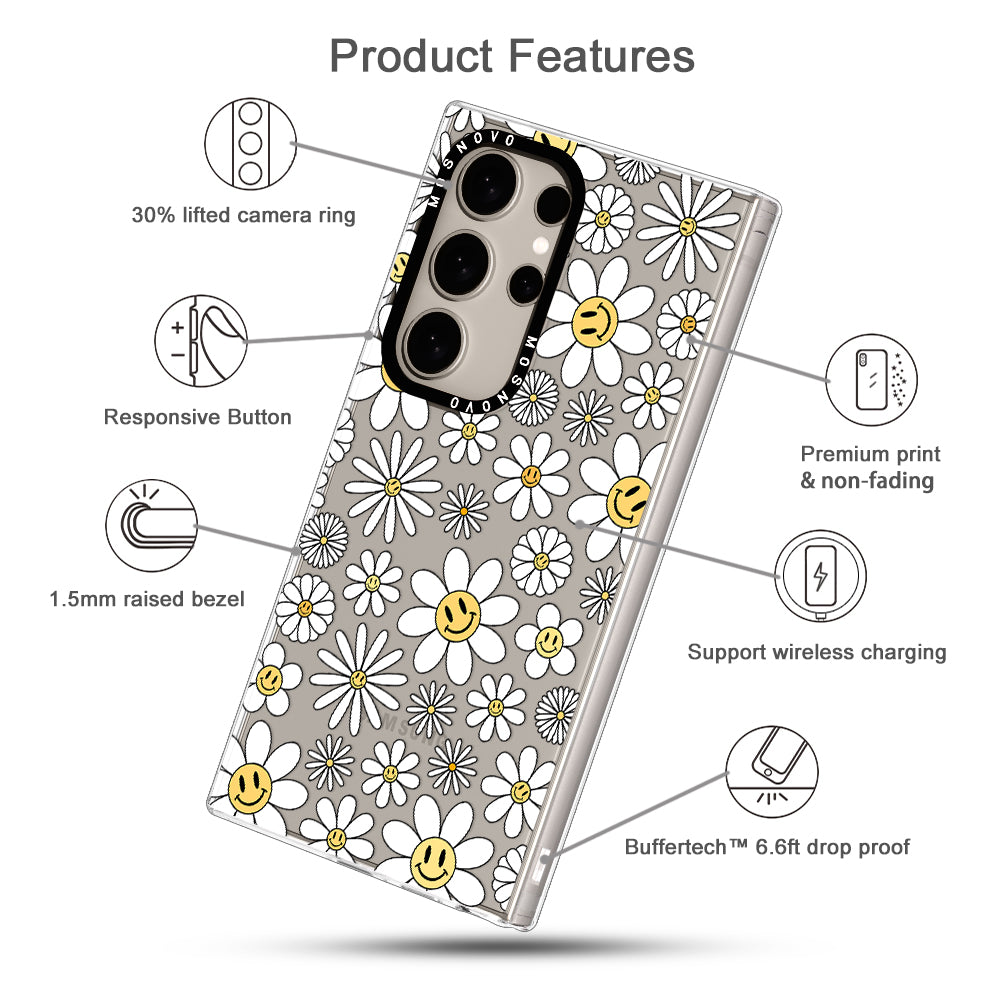 Happy Daisy Blooms Phone Case - Samsung Galaxy S24 Ultra Case