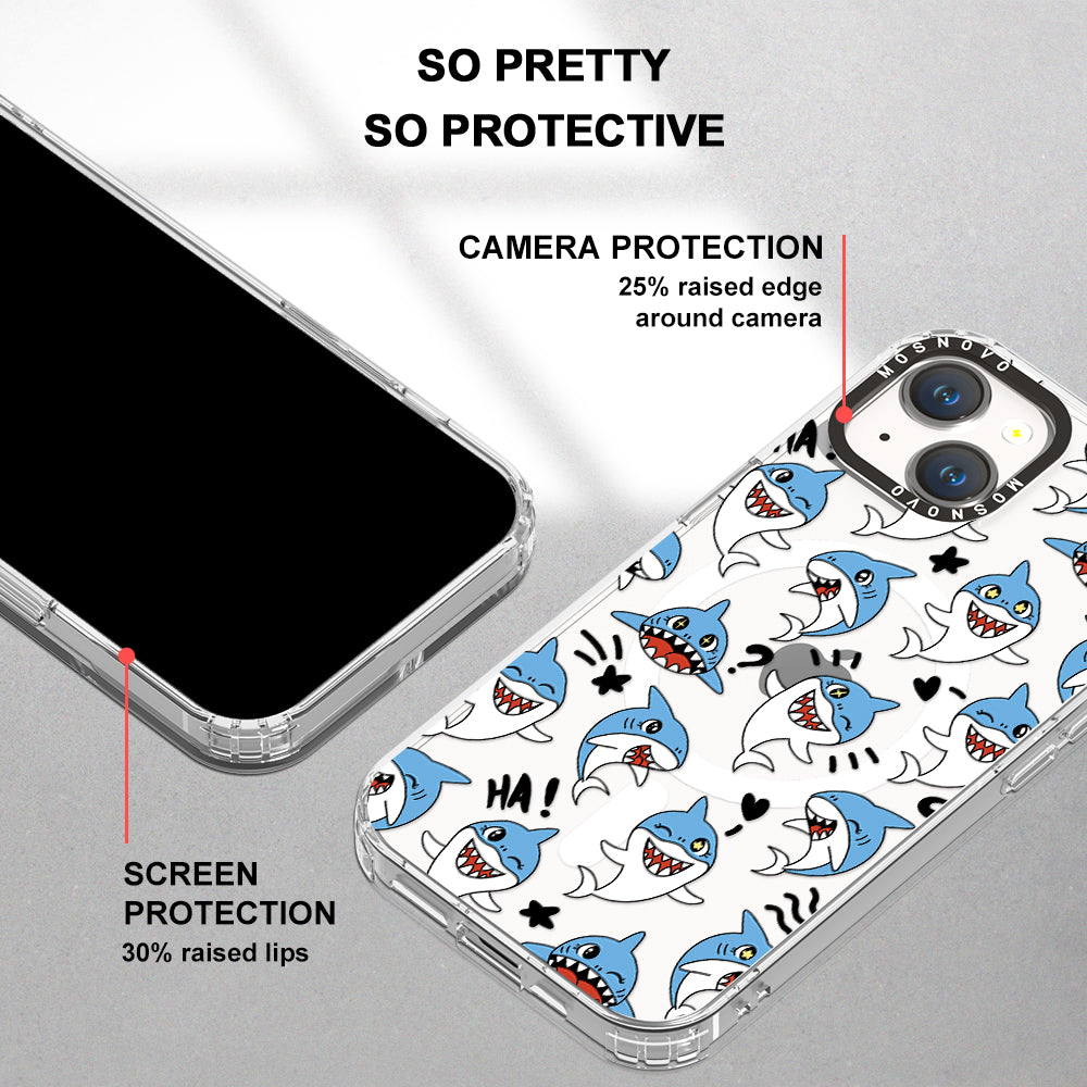 Cute Sharks Phone Case - iPhone 14 Case