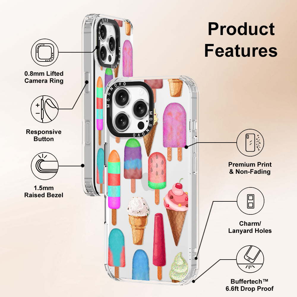 Ice Cream Phone Case - iPhone 16 Pro Max Case - MOSNOVO