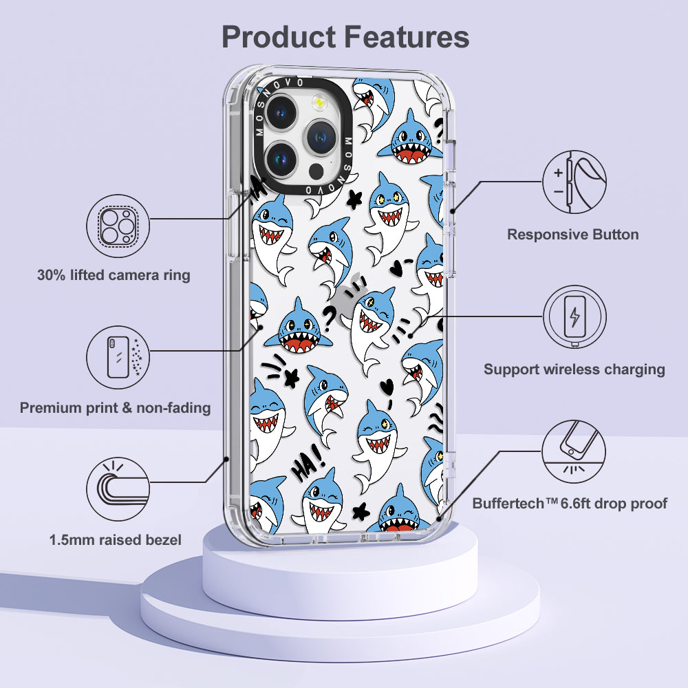 Cute Sharks Phone Case - iPhone 12 Pro Max Case