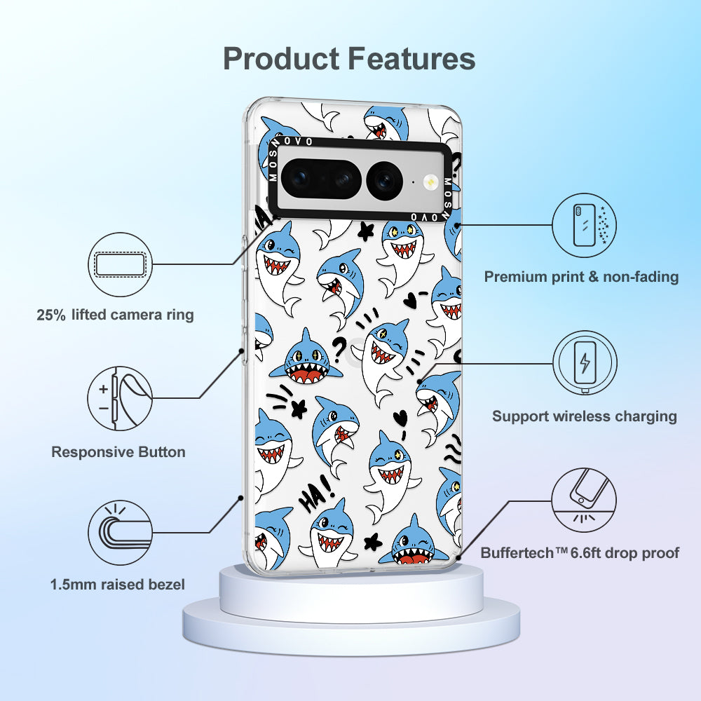 Cute Sharks Phone Case - Google Pixel 7 Pro Case