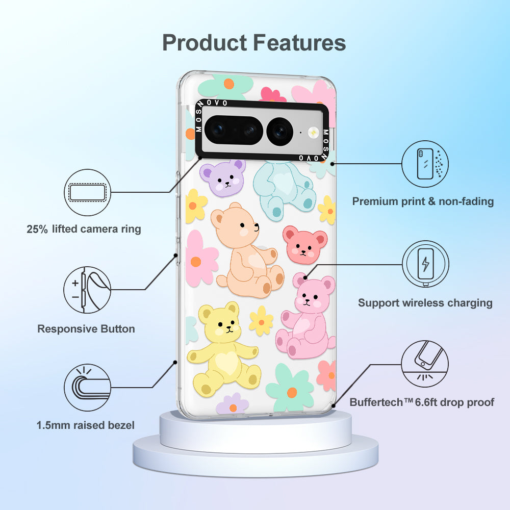 Cute Teddy Bear Phone Case - Google Pixel 7 Pro Case