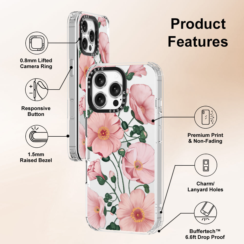 Calandrinia Phone Case - iPhone 16 Pro Max Case - MOSNOVO