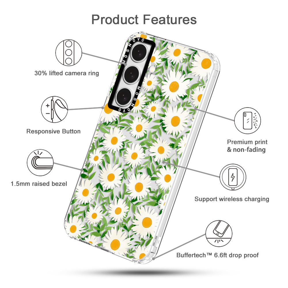 Daisies Phone Case - Samsung Galaxy S24 Plus Case