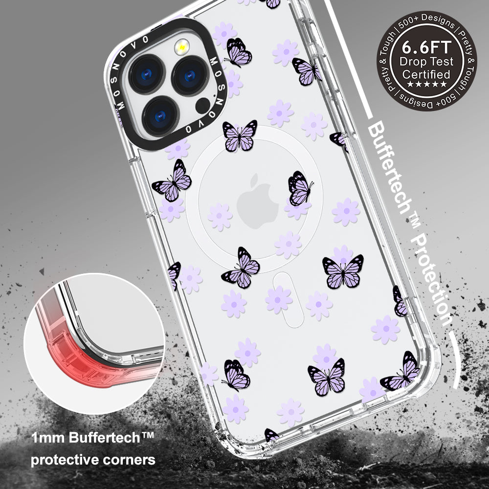 Lilac Butterfly Phone Case - iPhone 13 Pro Case