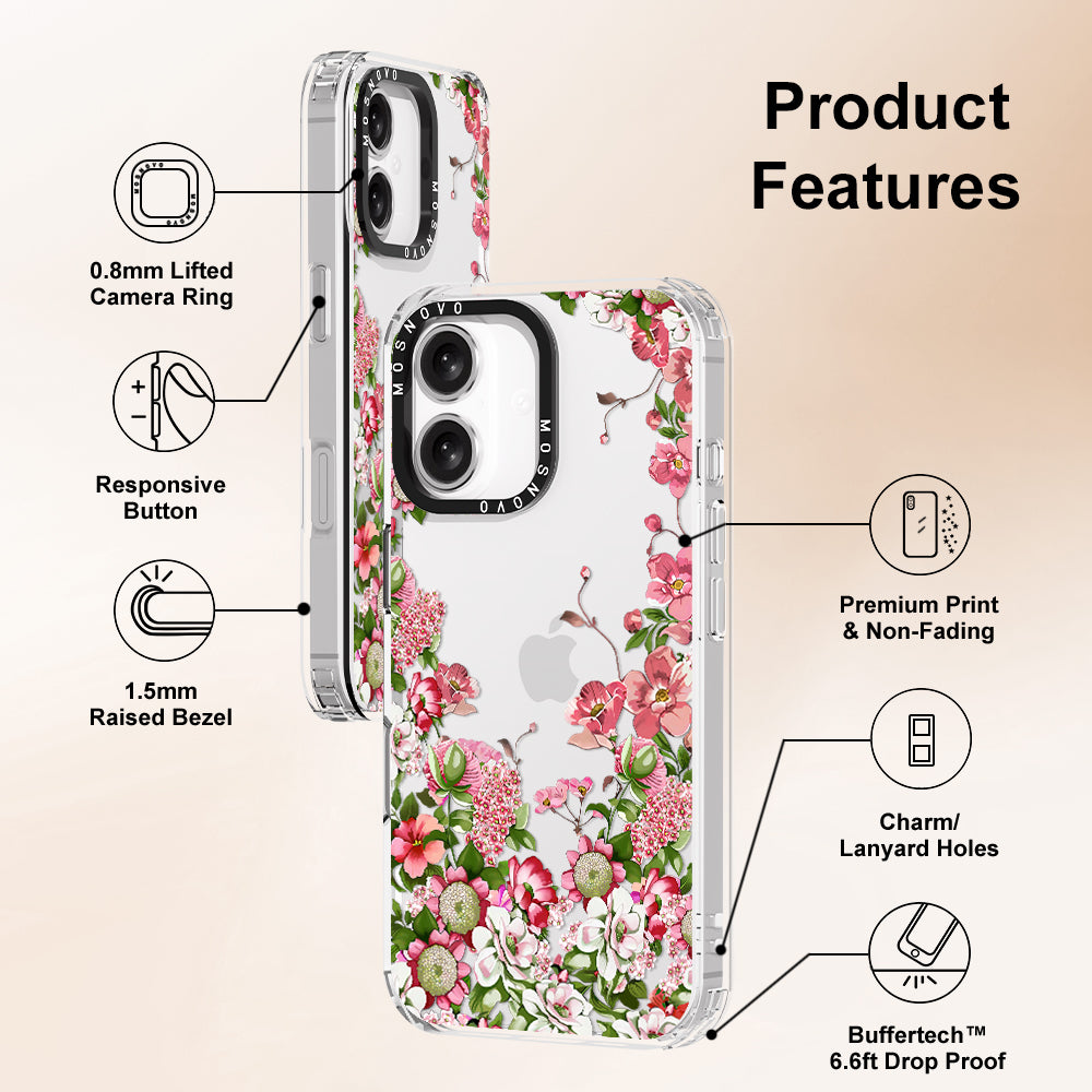 Blooms Phone Case - iPhone 16 Plus Case - MOSNOVO