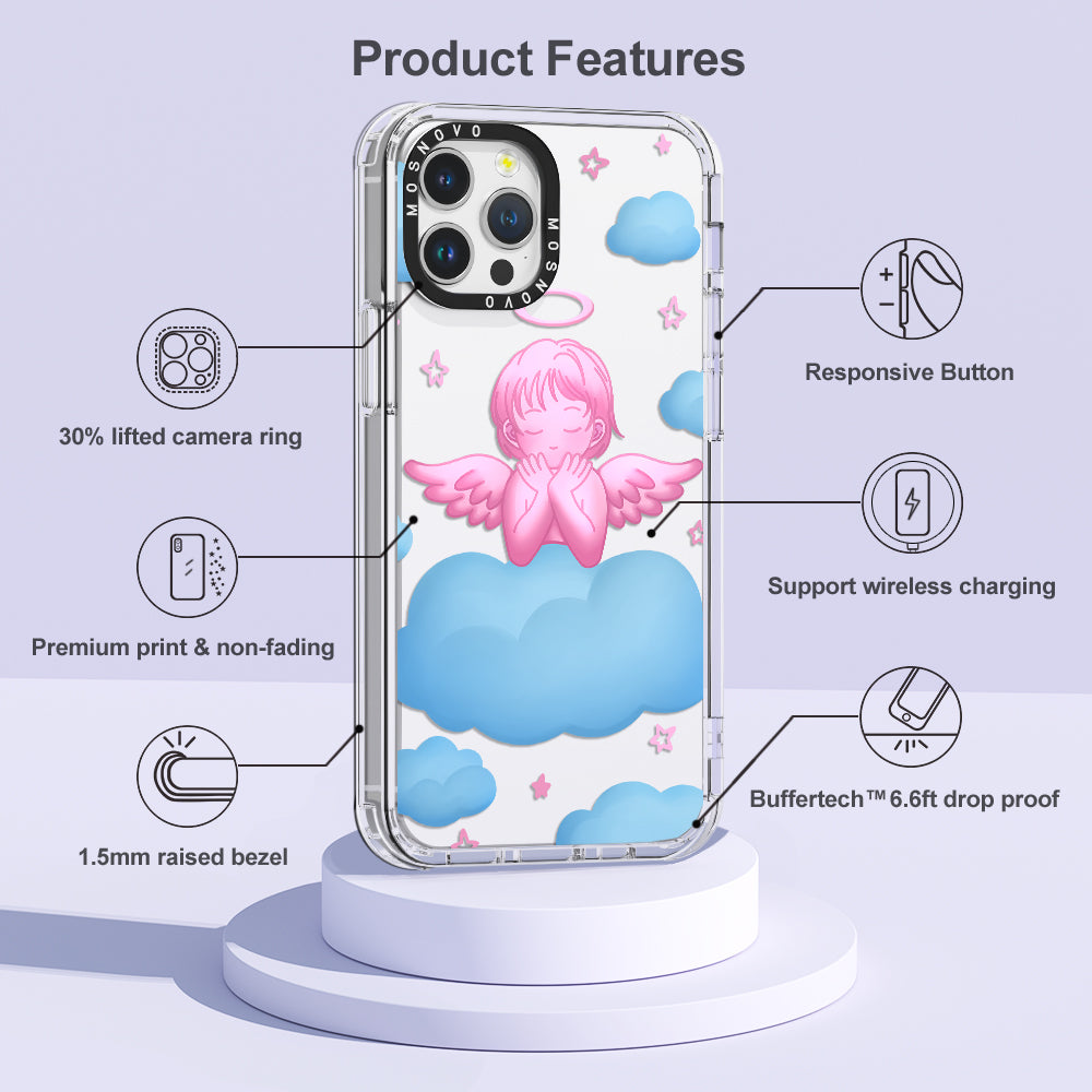 Pink Serenity Angel Phone Case - iPhone 12 Pro Max Case