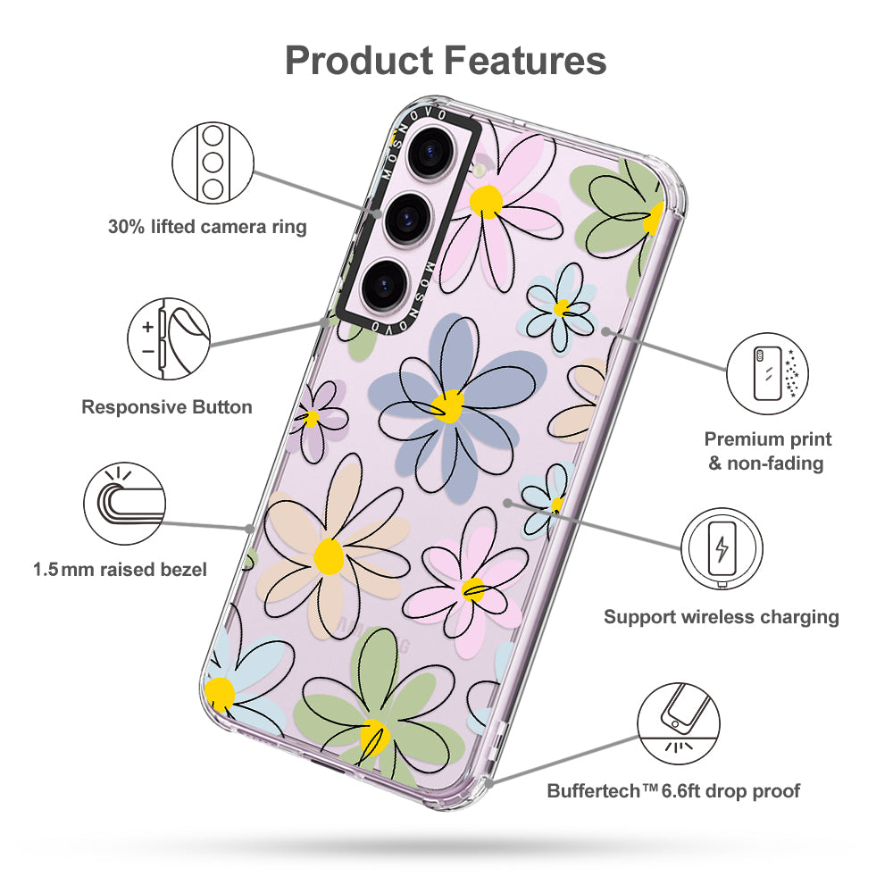 Linear Blooms Phone Case - Samsung Galaxy S23 Plus Case