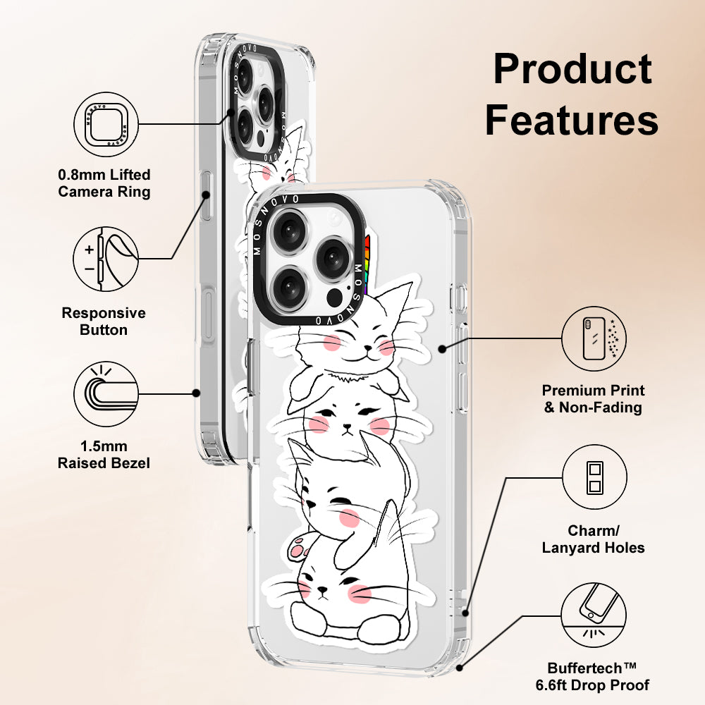 Squishcat Phone Case - iPhone 16 Pro Max Case - MOSNOVO