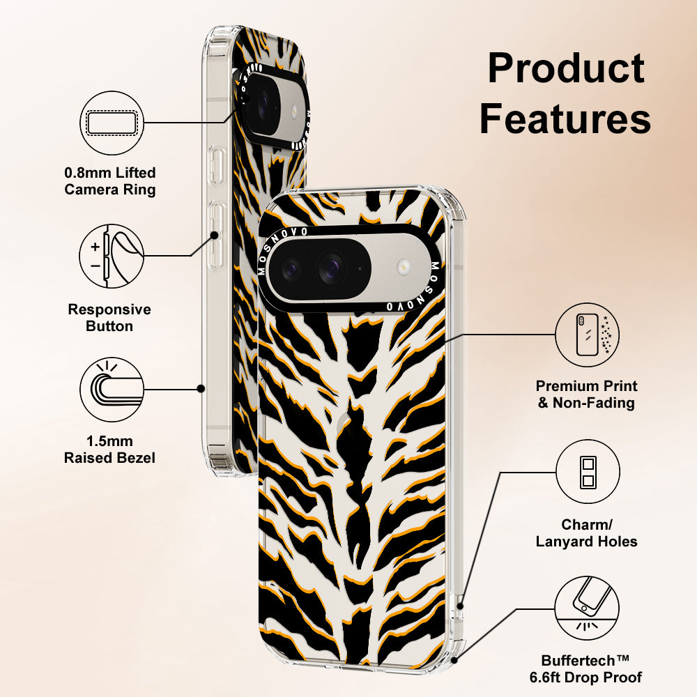 Tiger Print Phone Case - Google Pixel 9 Case