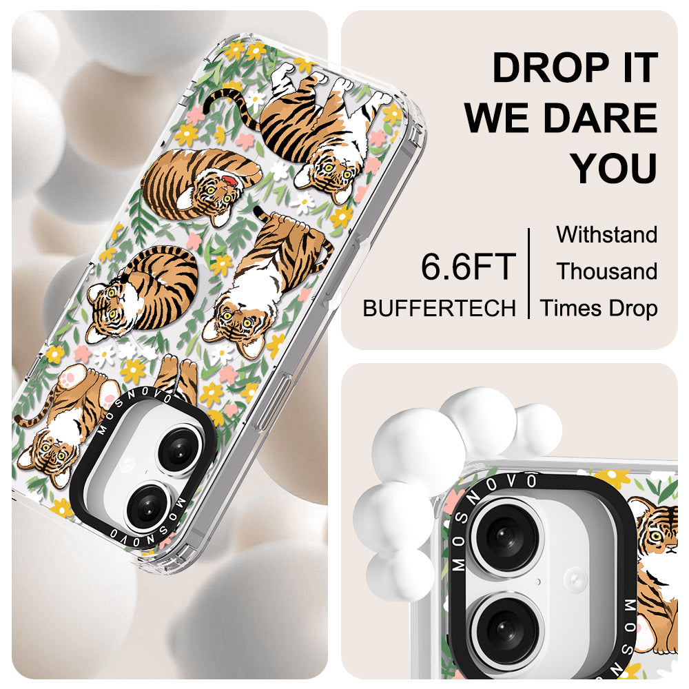 Cute Tiger Phone Case - iPhone 16 Plus Case - MOSNOVO