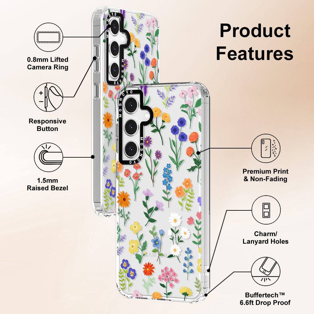 Botanical Floral Phone Case - Samsung Galaxy S24 FE Case - MOSNOVO