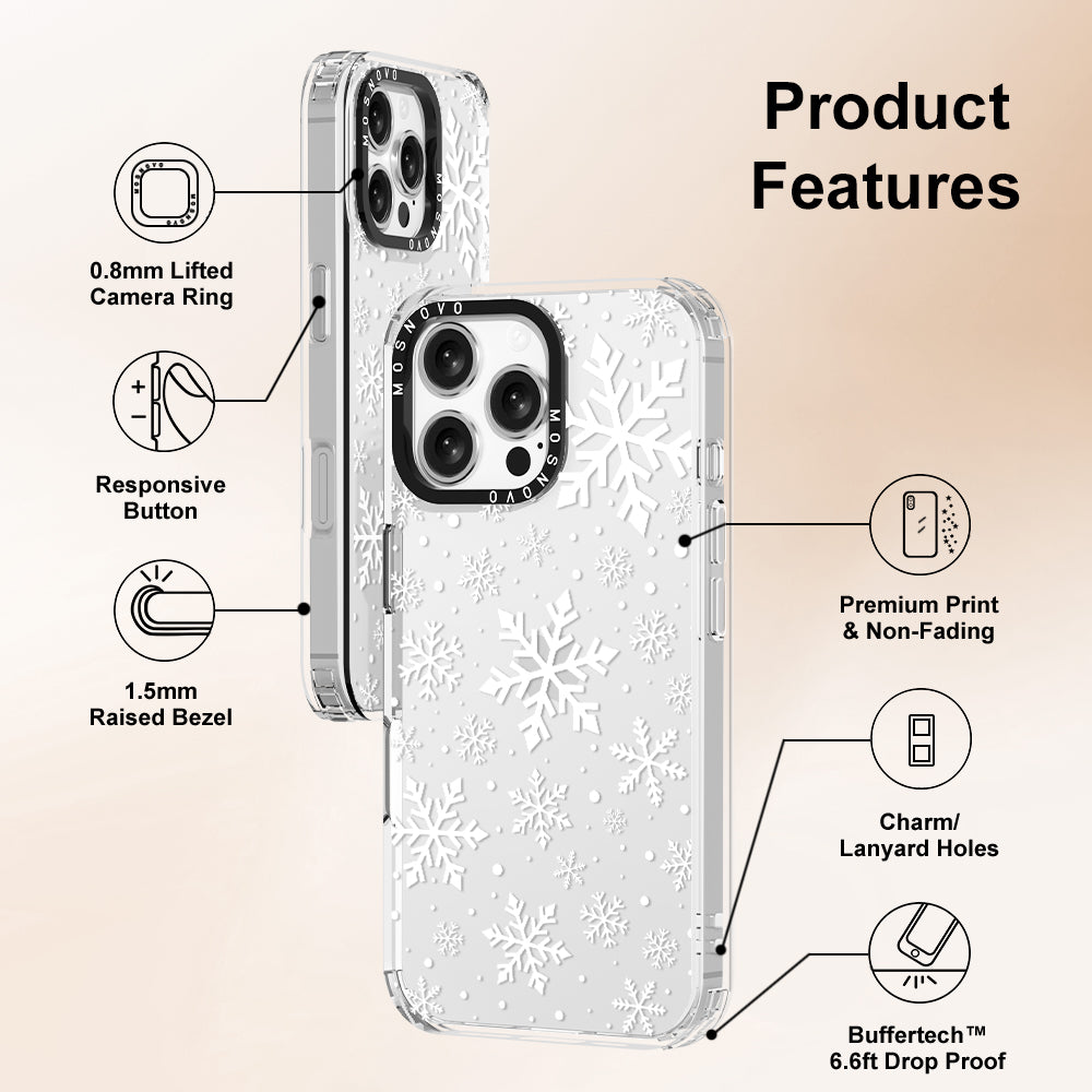 Snowflake Phone Case - iPhone 16 Pro Max Case - MOSNOVO