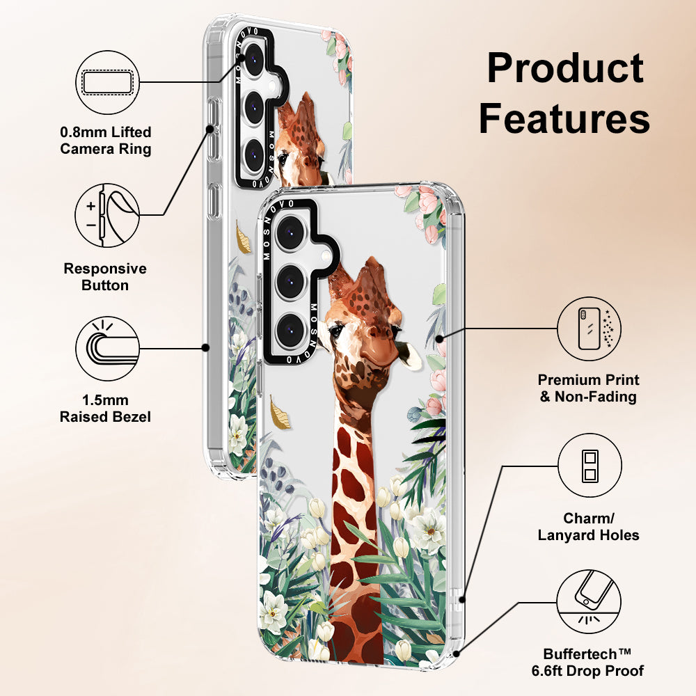 Giraffe In The Garden Phone Case - Samsung Galaxy S24 FE Case - MOSNOVO