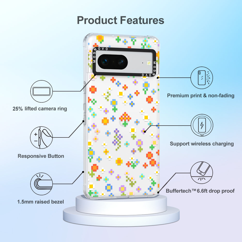 Pixel-Floral Phone Case - Google Pixel 7 Case