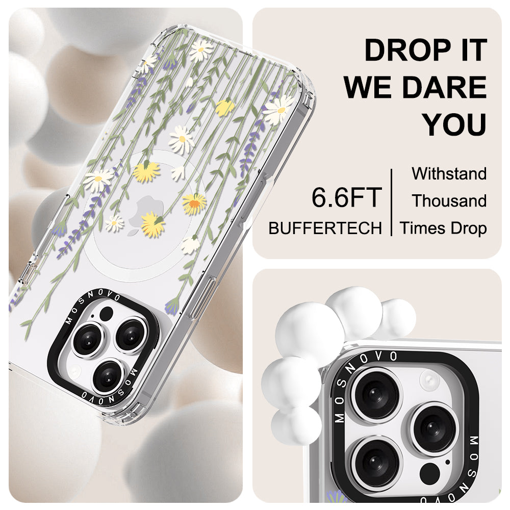 Wild Meadow Floral Phone Case - iPhone 16 Pro Max Case - MOSNOVO