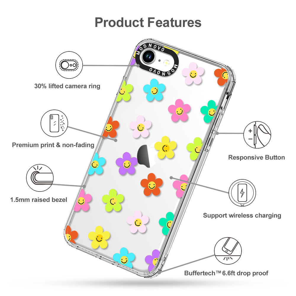 Smile Floral Phone Case - iPhone SE 2022 Case