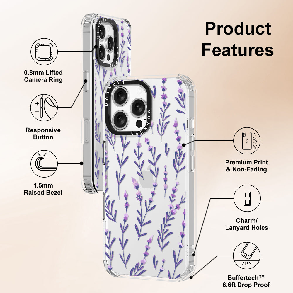 Lavenders Phone Case - iPhone 16 Pro Max Case - MOSNOVO