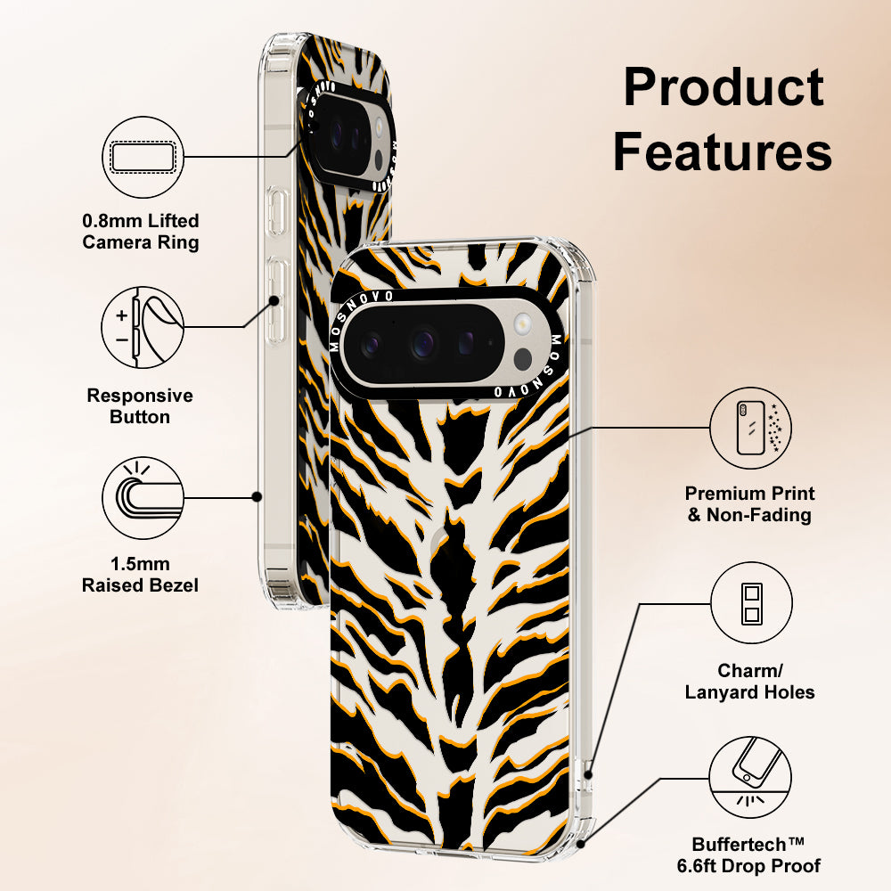 Tiger Print Phone Case - Google Pixel 9 Pro XL Case