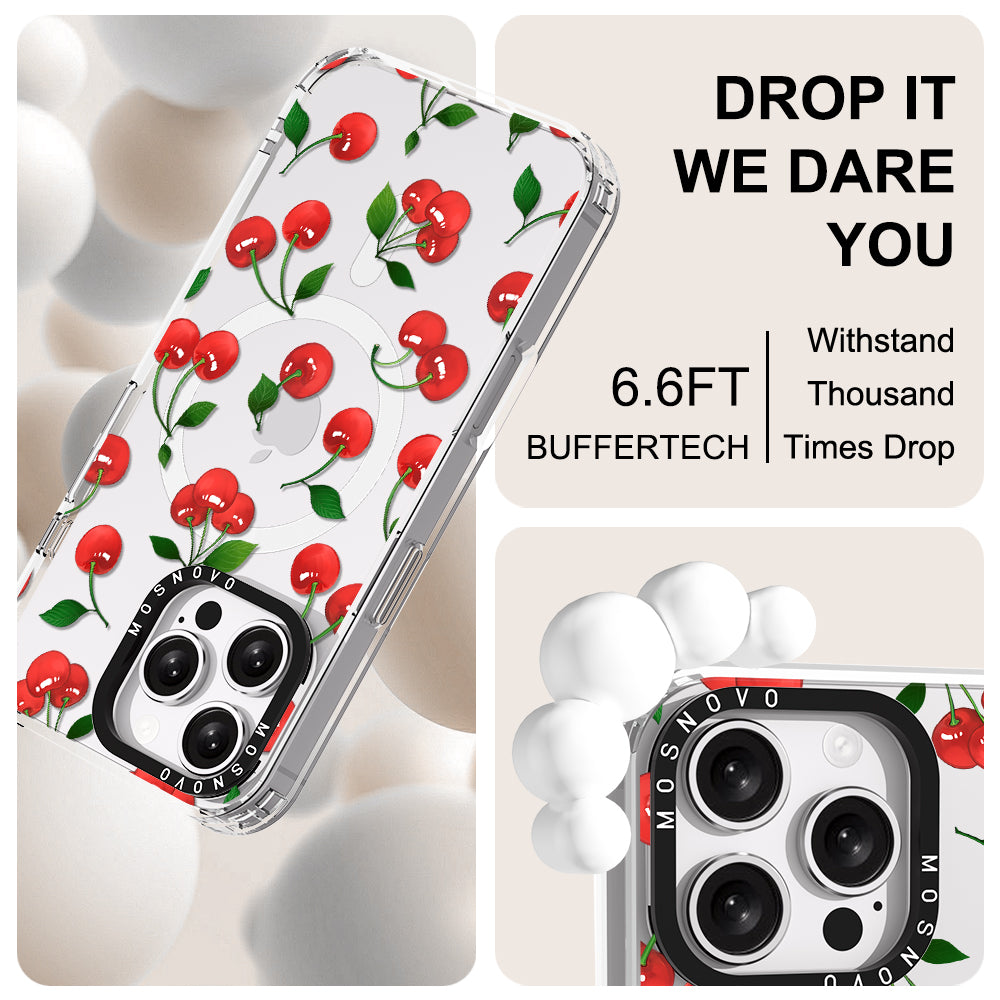 Poppy Cherry Phone Case - iPhone 16 Pro Max Case - MOSNOVO