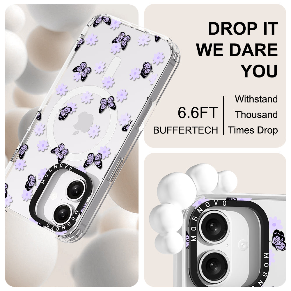 Lilac Butterfly Phone Case - iPhone 16 Case