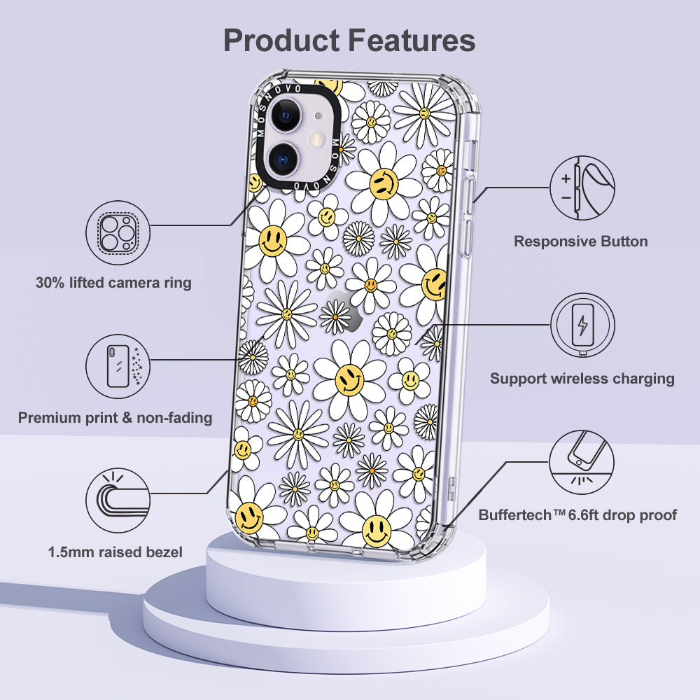 Happy Daisy Blooms Phone Case - iPhone 11 Case