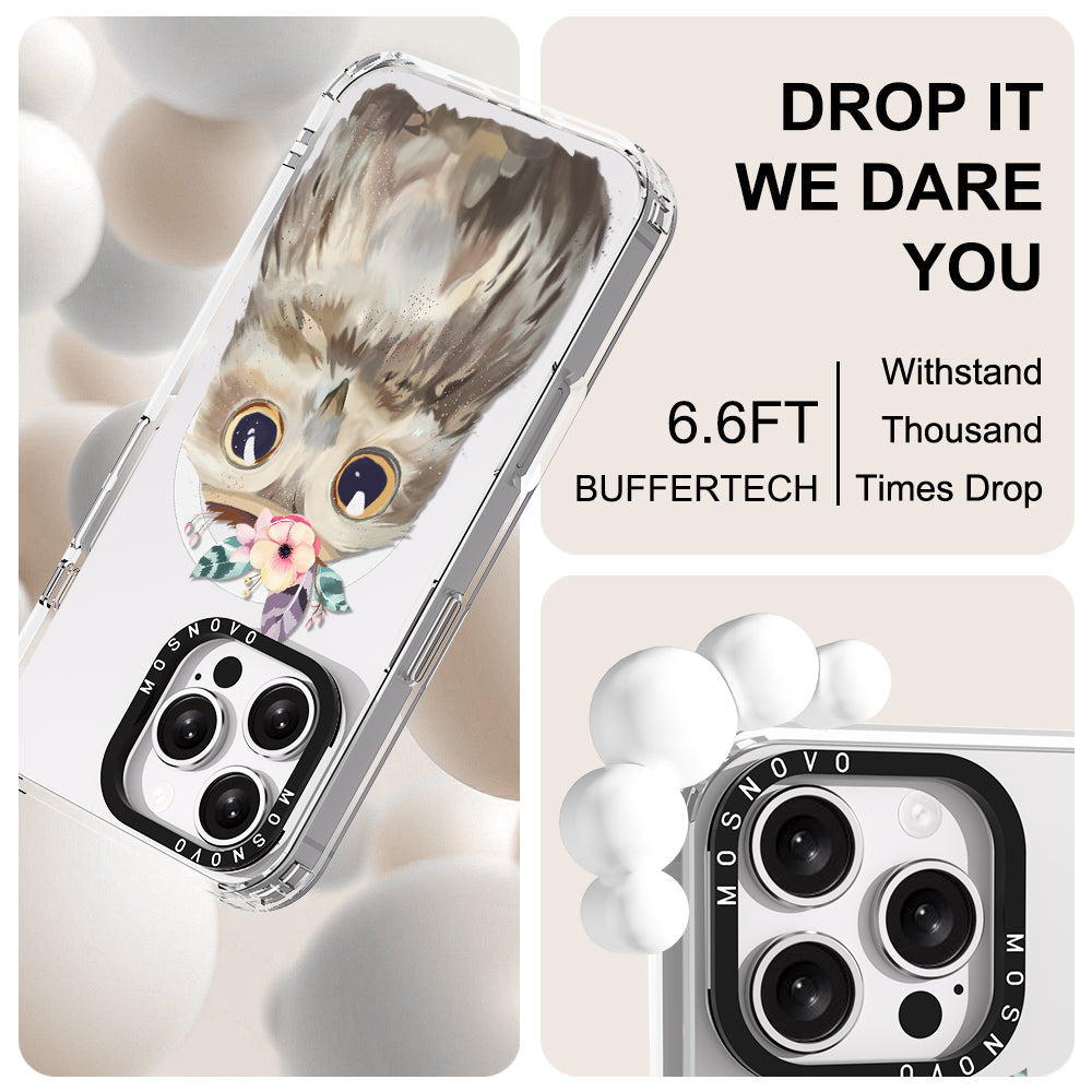 Cute Owl Phone Case - iPhone 16 Pro Max Case - MOSNOVO