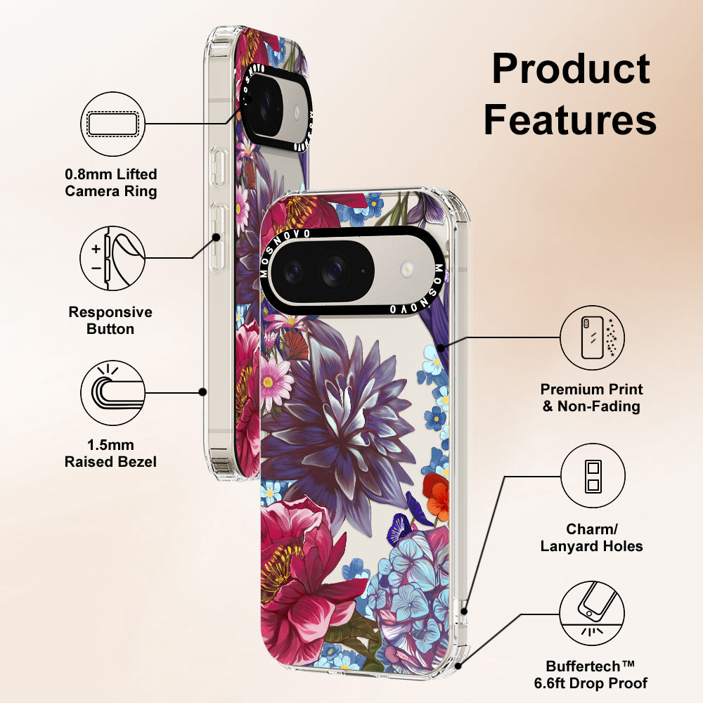 Lilac Floral Phone Case - Google Pixel 9 Case