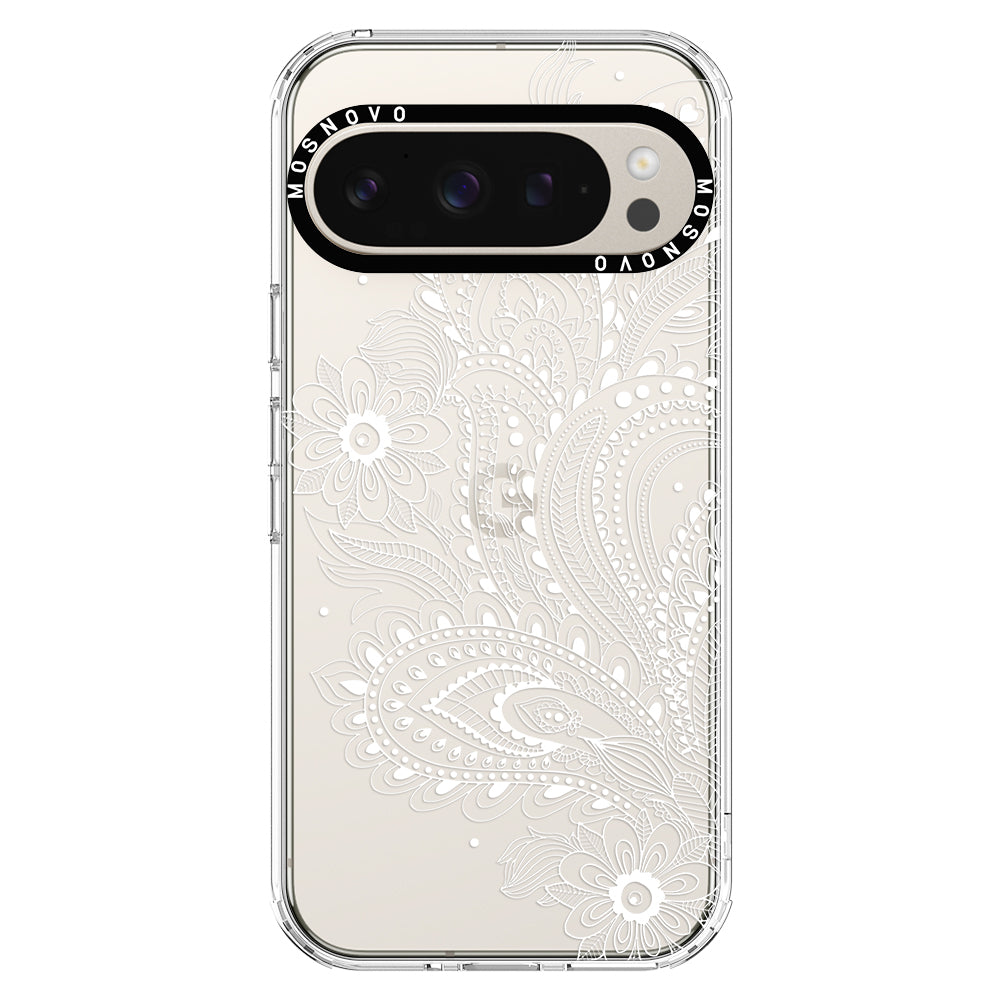 Aesthetic Flower Henna Phone Case - Google Pixel 9 Pro XL Case