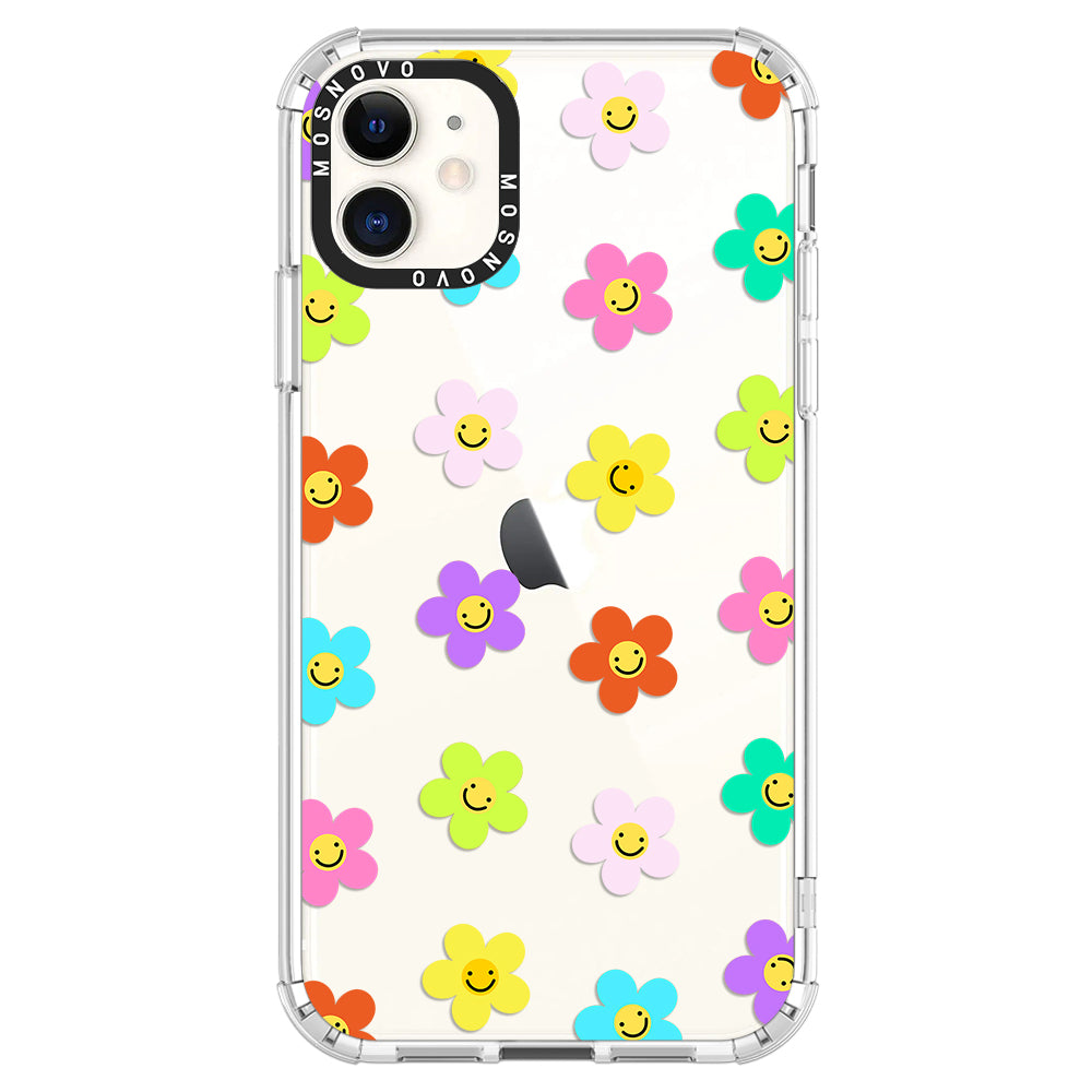 Smile Floral Phone Case - iPhone 11 Case