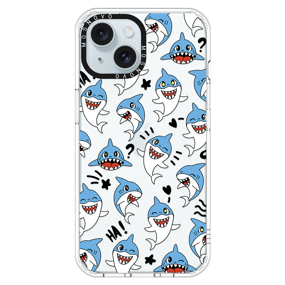 Cute Sharks Phone Case - iPhone 15 Case