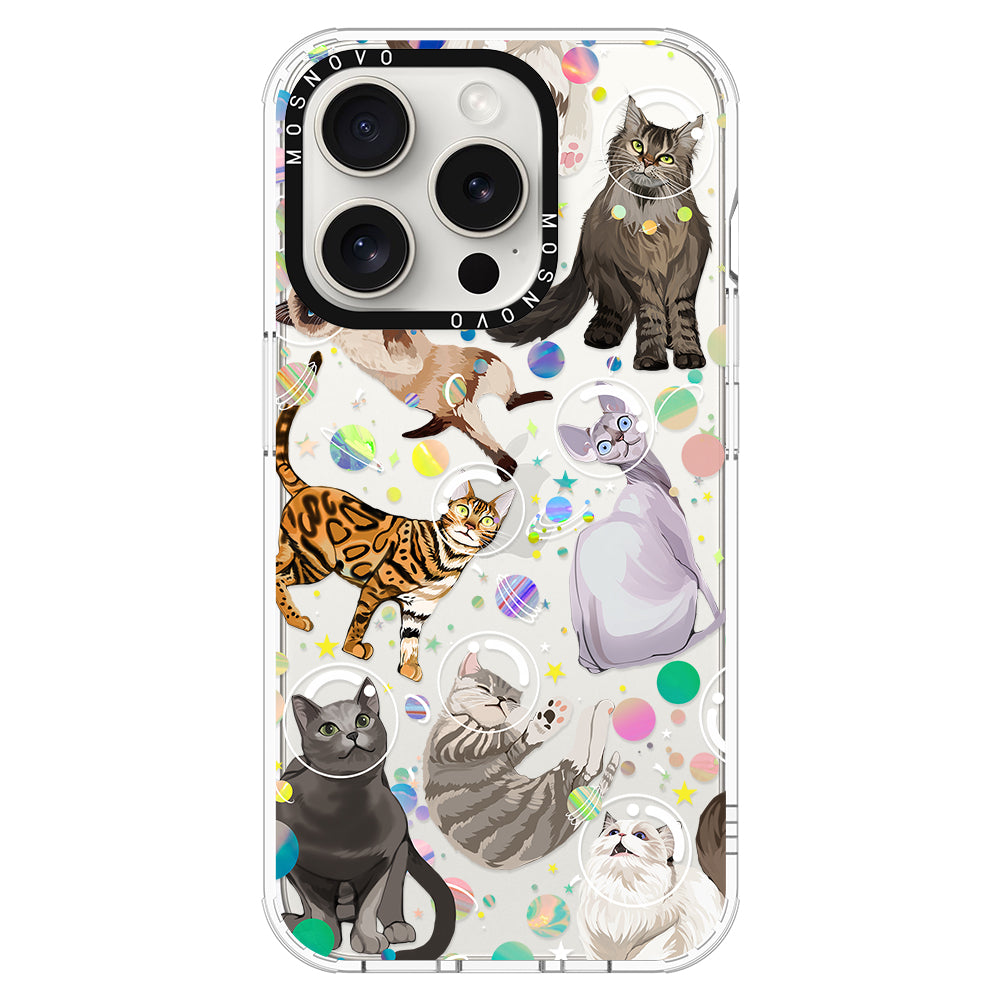 Space Cat Phone Case - iPhone 16 Pro Max Case - MOSNOVO