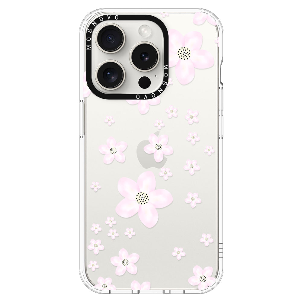 Pink Cherry Blossom Phone Case - iPhone 16 Pro Max Case - MOSNOVO