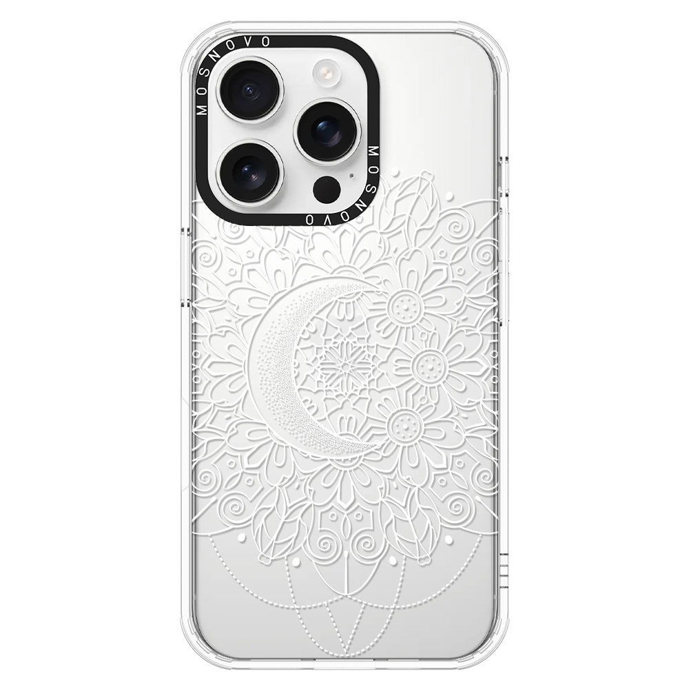 Celestial Moon Mandala Phone Case - iPhone 16 Pro Case - MOSNOVO