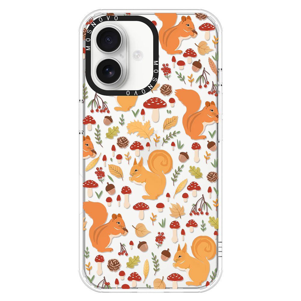 Autumn Squirrel Phone Case - iPhone 16 Case - MOSNOVO