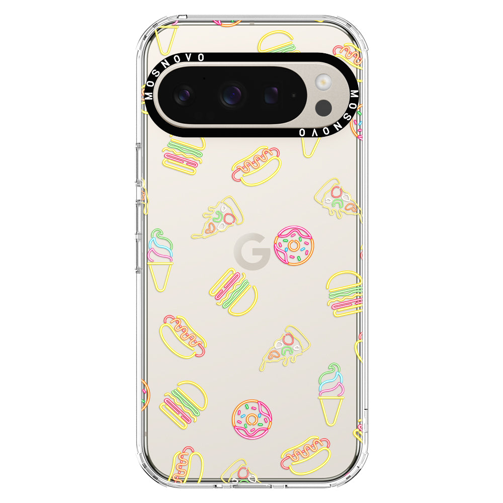 Neon Junk Food Phone Case - Google Pixel 9 Pro Case