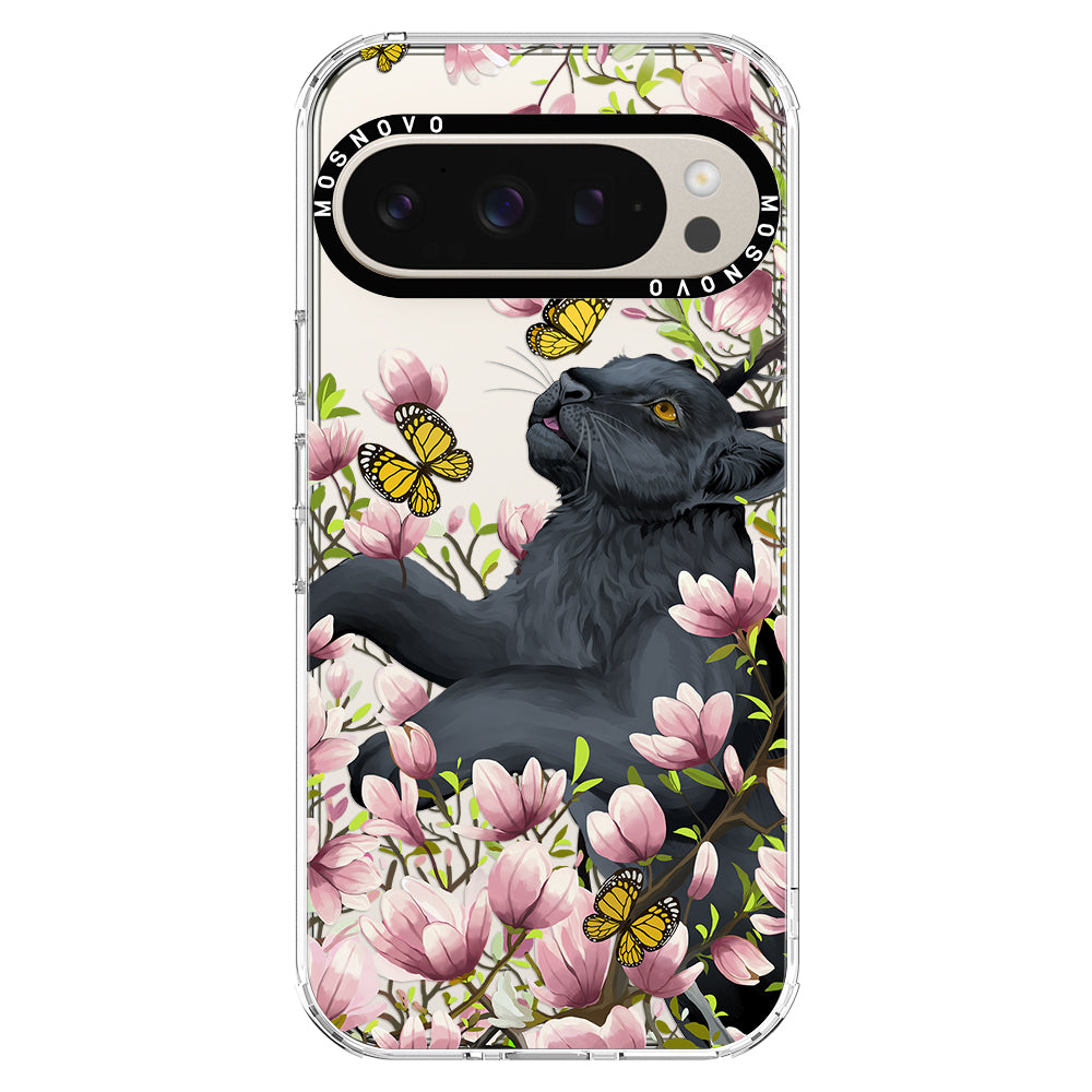 Black Panther Garden Phone Case - Google Pixel 9 Pro Case