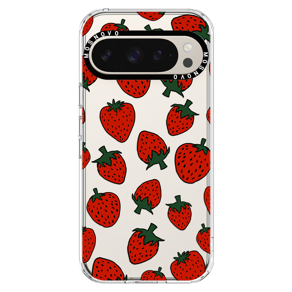 Red Strawberry Phone Case - Google Pixel 9 Pro Case