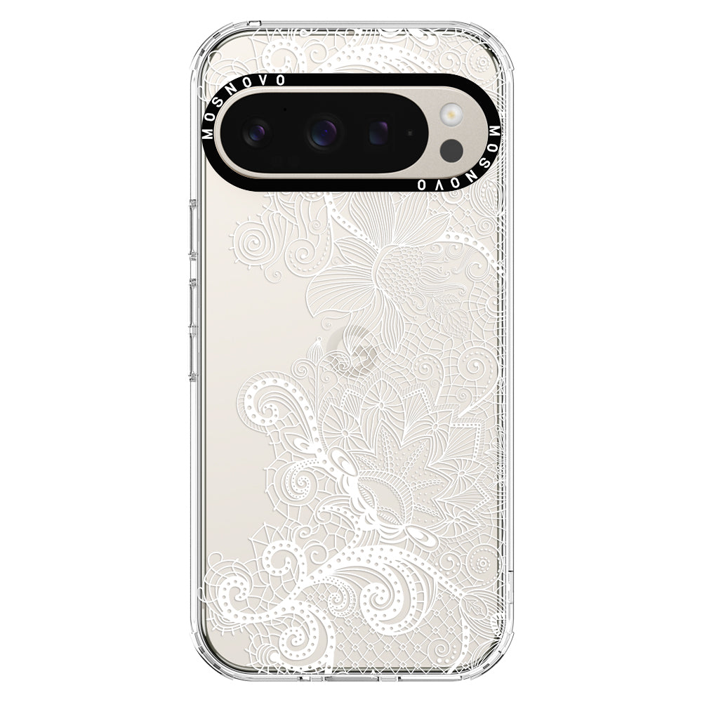 Lace White Flower Phone Case - Google Pixel 9 Pro Case