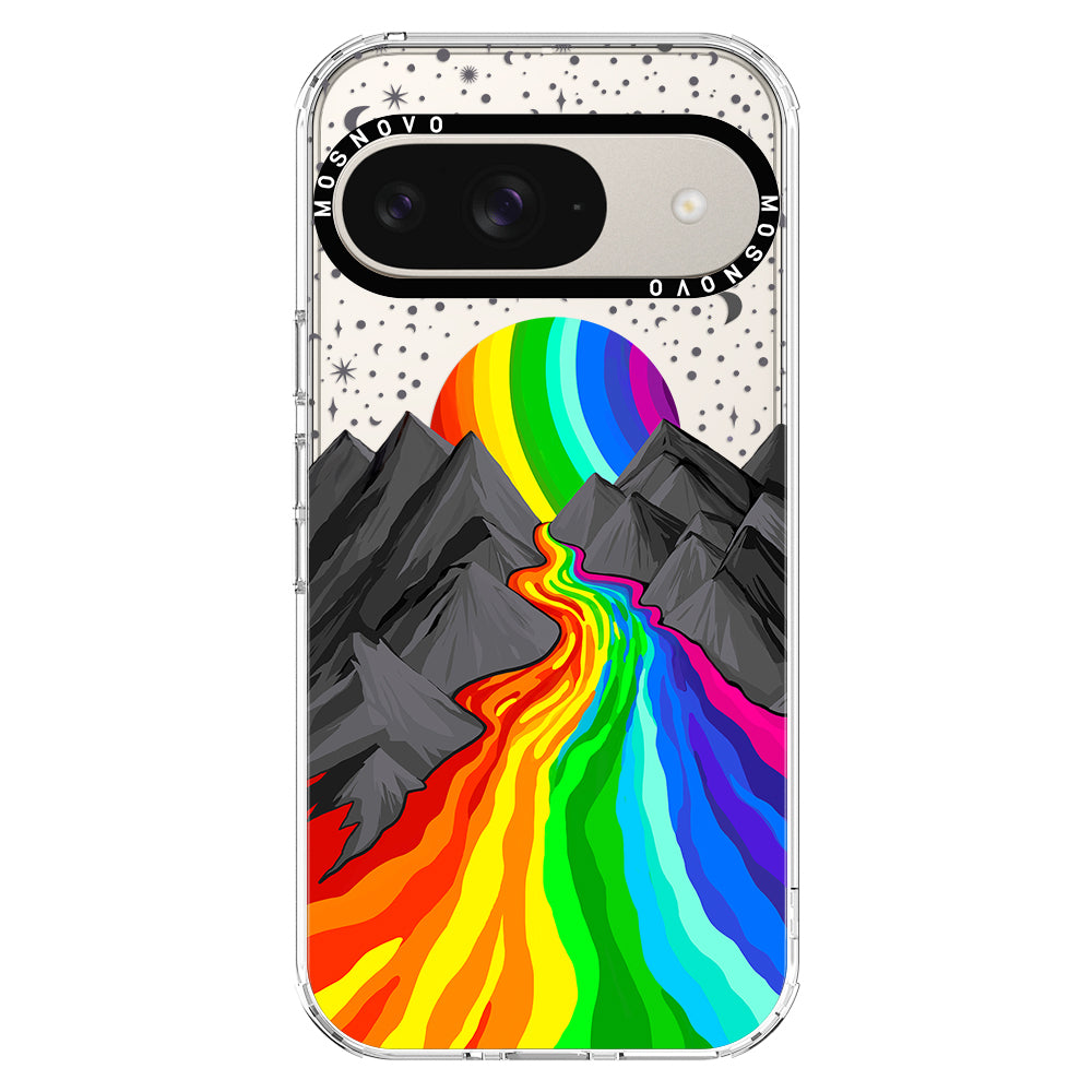 Rainbow Volcano Phone Case - Google Pixel 9 Case