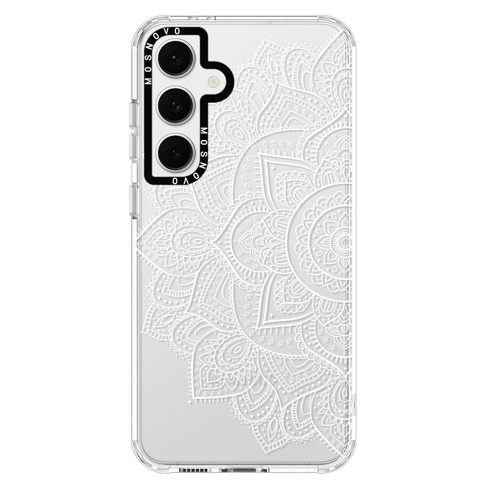 Half Mandala Phone Case - Samsung Galaxy S24 FE Case - MOSNOVO