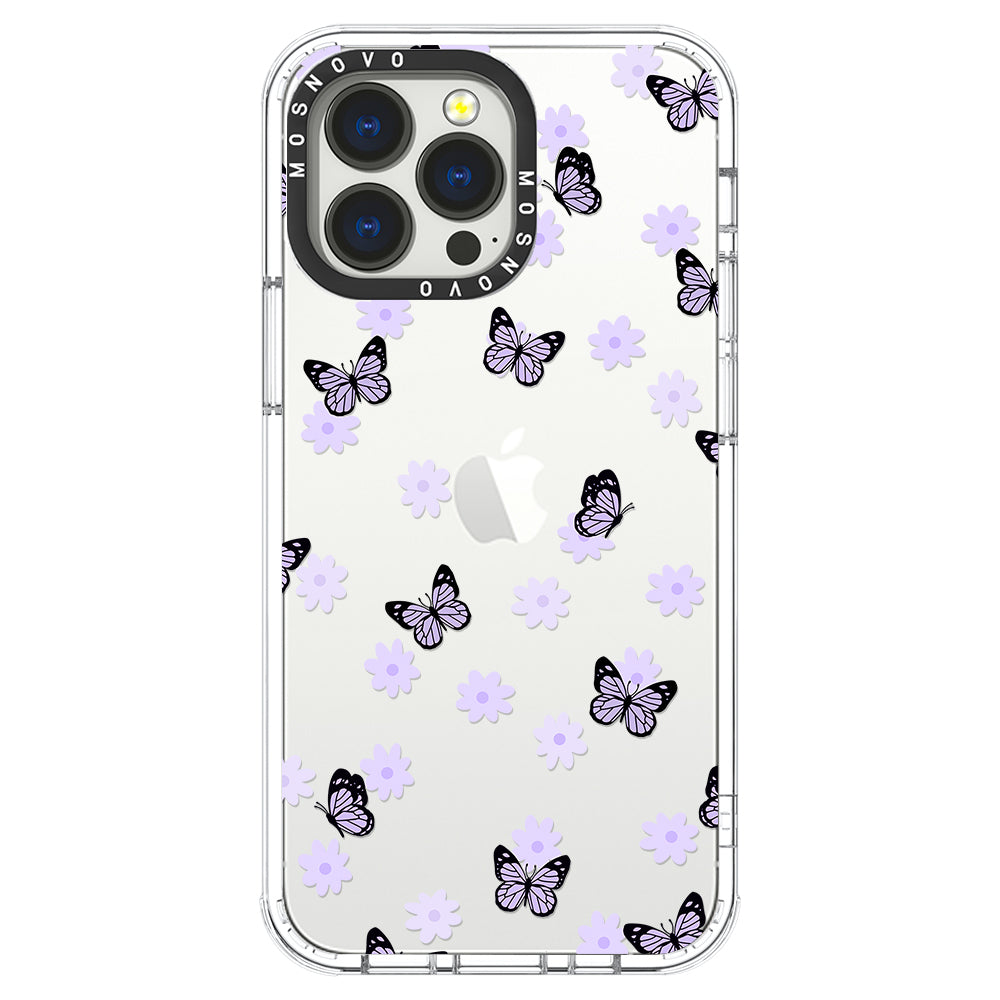 Lilac Butterfly Phone Case - iPhone 13 Pro Case