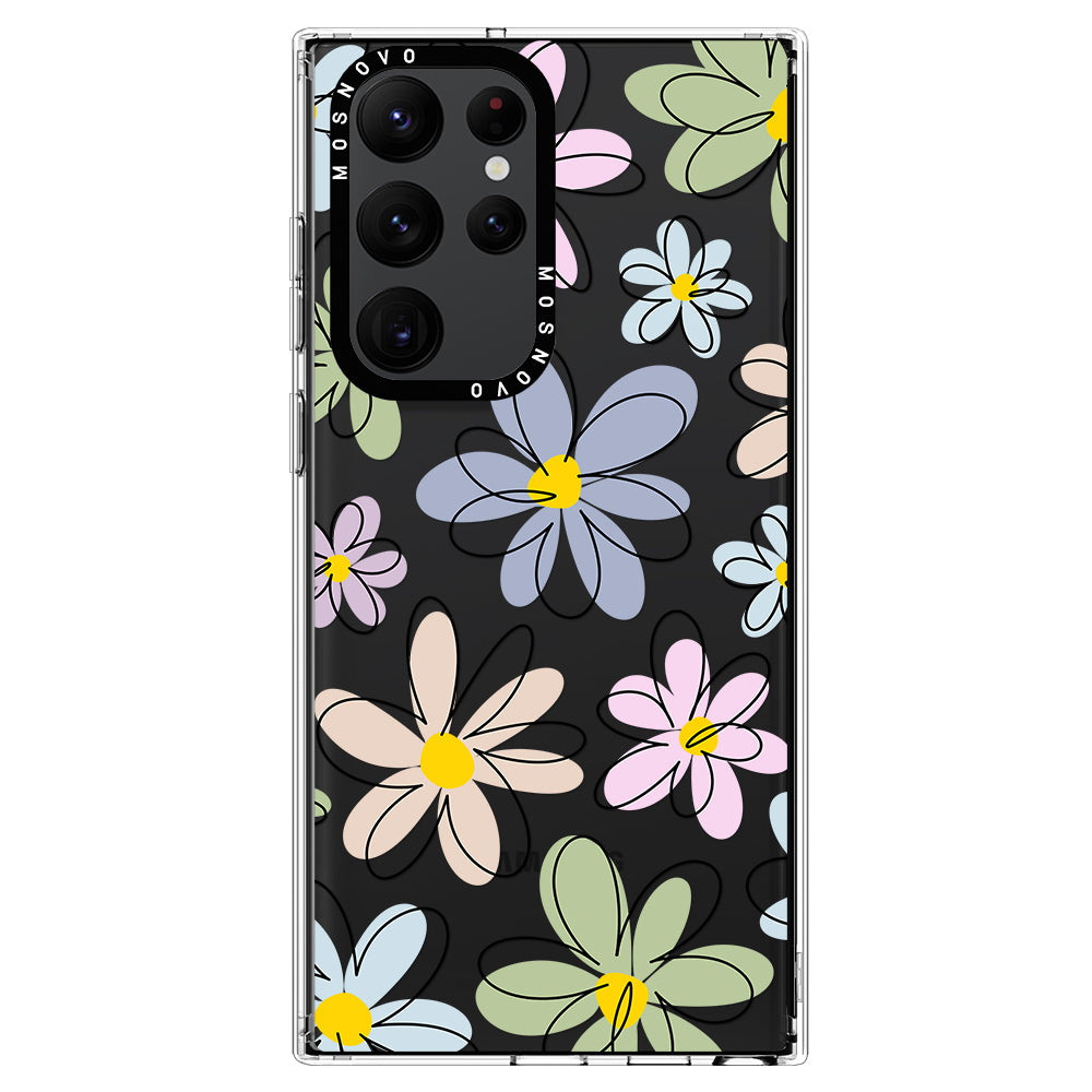 Linear Blooms Phone Case - Samsung Galaxy S22 Ultra Case