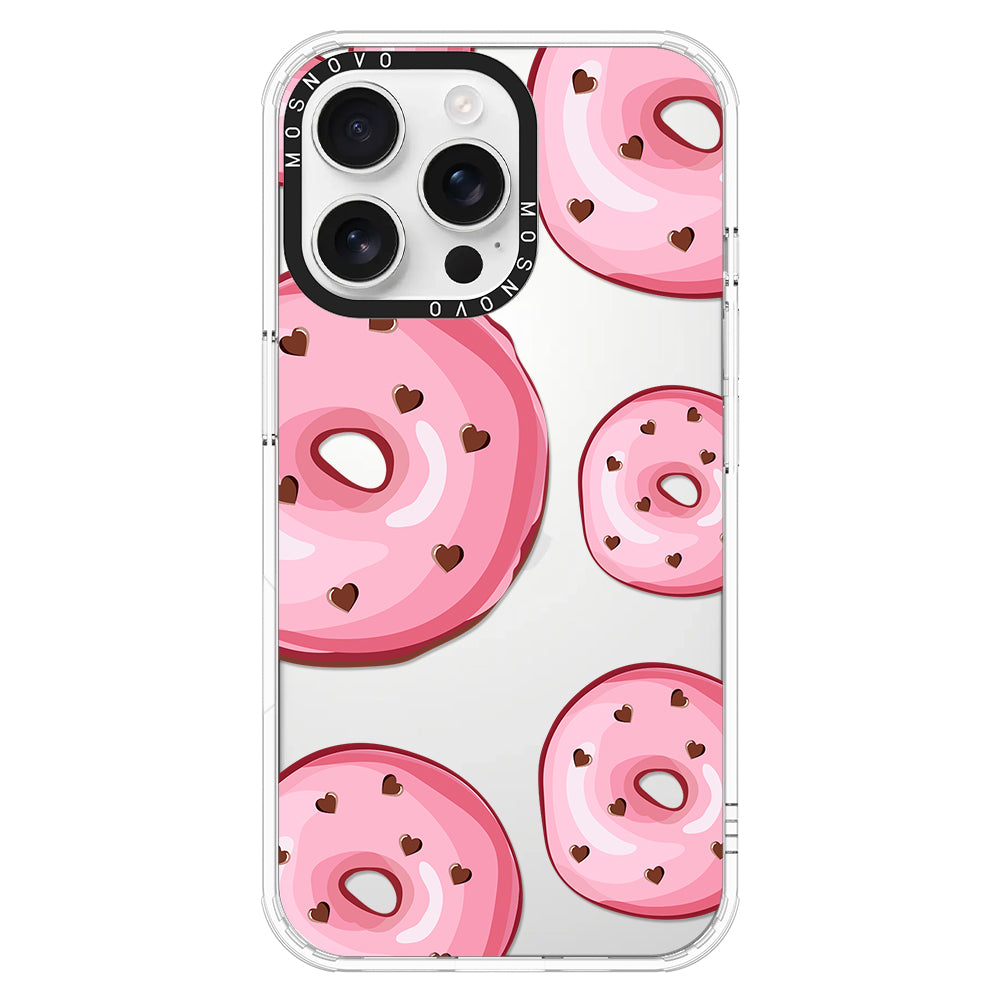 Pink Donuts Phone Case - iPhone 16 Pro Max Case - MOSNOVO